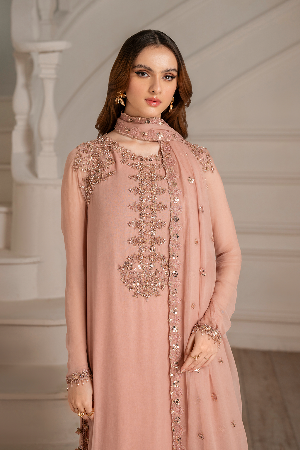 Iznik | Festive Formal |  UE-479 Embroidered Chiffon by Iznik - Designer Dress  - Type : Ladies Clothes - Available at Libayah - 100% Original 