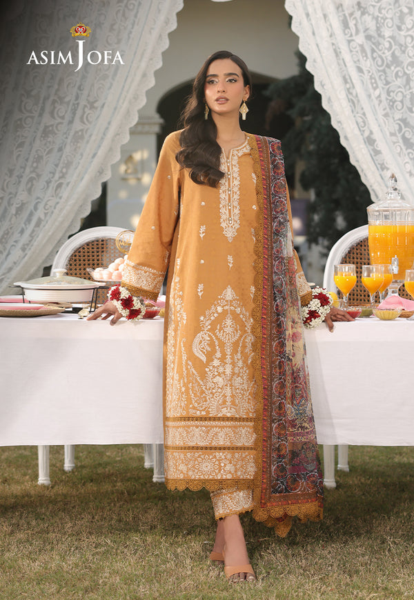 Asim Jofa | Summer Rhapsody | AJUBU-04 Embroidered Jacquard by Asim Jofa - Designer Dress  - Type : Ladies Clothes - Available at Libayah - 100% Original 