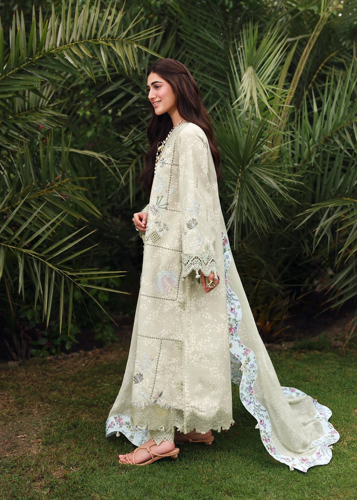 Sardinia | Embroidered Lawn Edit 26 | Monsoon Sage by Sardinia - Designer Dress  - Type : Ladies Clothes - Available at Libayah - 100% Original 