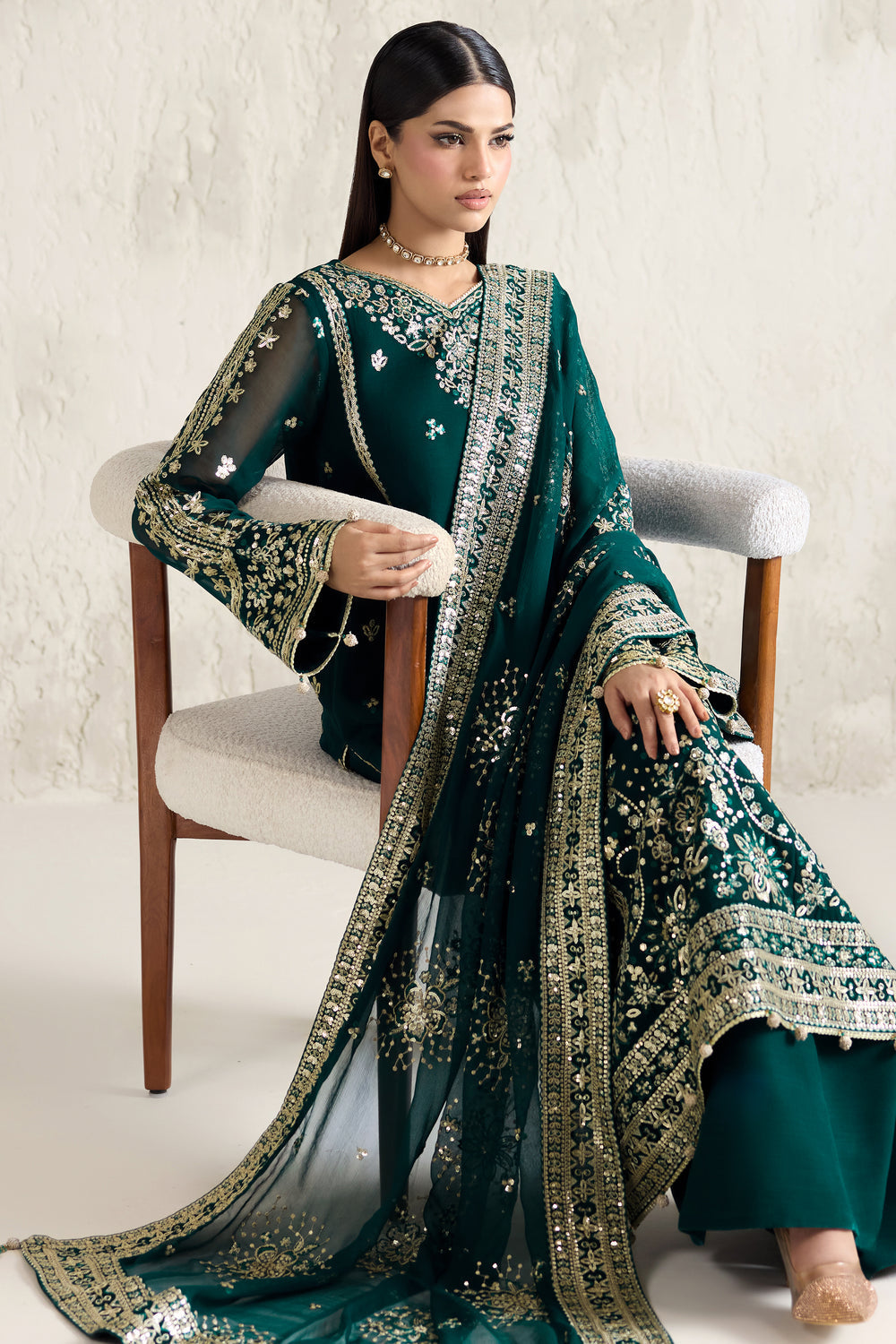 Farasha | Formals 26 | Gold Radiance - Designer Dress - Type : Ladies Clothes - Available at Libayah - 100% Original