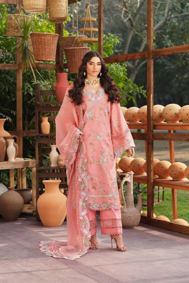 Maryam Hussain | Luxury Lawn 26 | Dimple - Designer Dress - Type : Ladies Clothes - Available at Libayah - 100% Original
