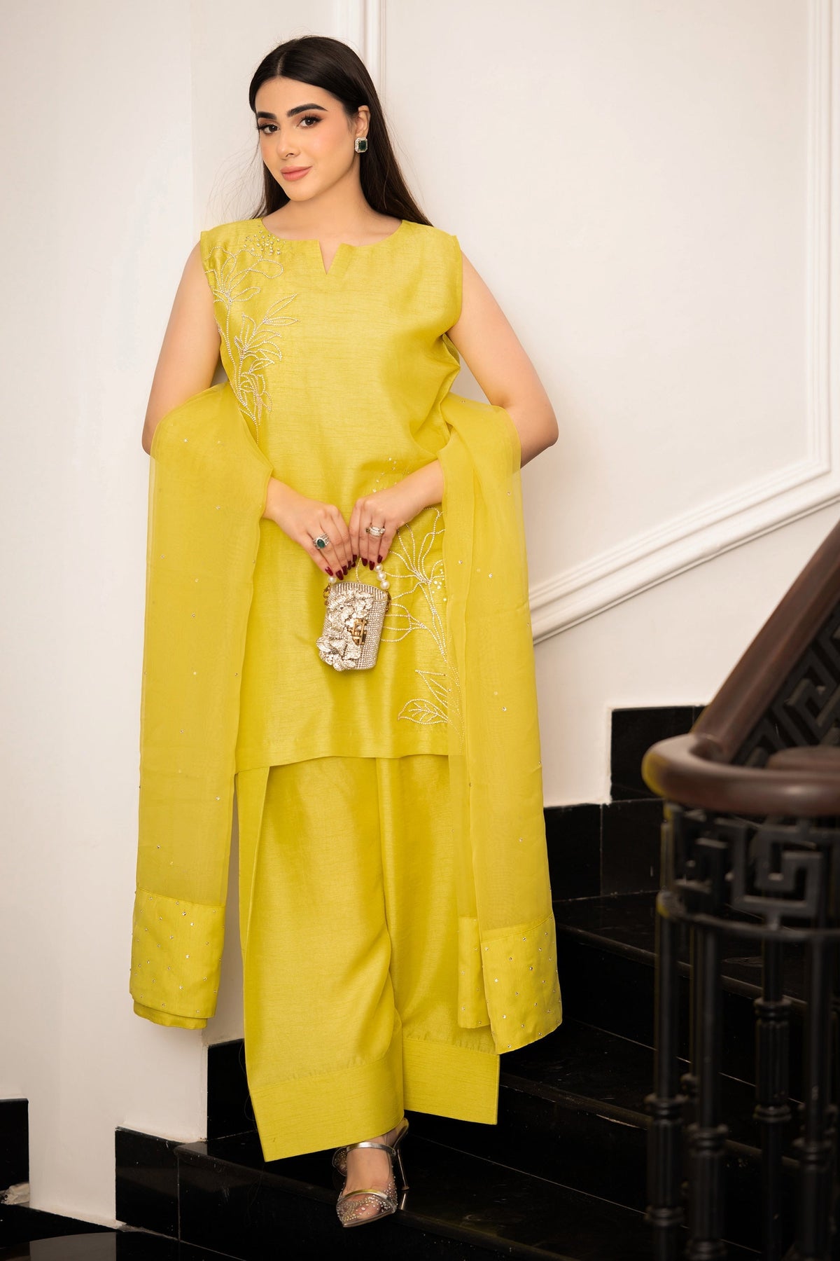 Hana | Signature Series | Lime Radiance by Hana - Designer Dress - Type: Ladies Clothes - Available at Libayah - 100% Original