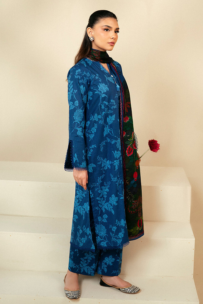 Cross Stitch | Daily Lawn 24 | TEAL OAKLEY-3 PIECE LAWN SUIT