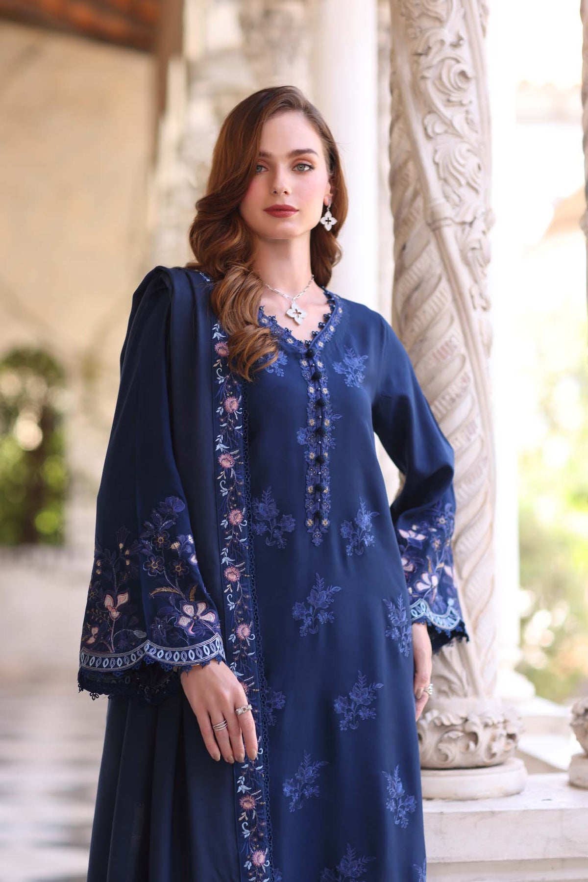 Noor by Saadia Asad | Winter Pashmina 25 | Sapphire