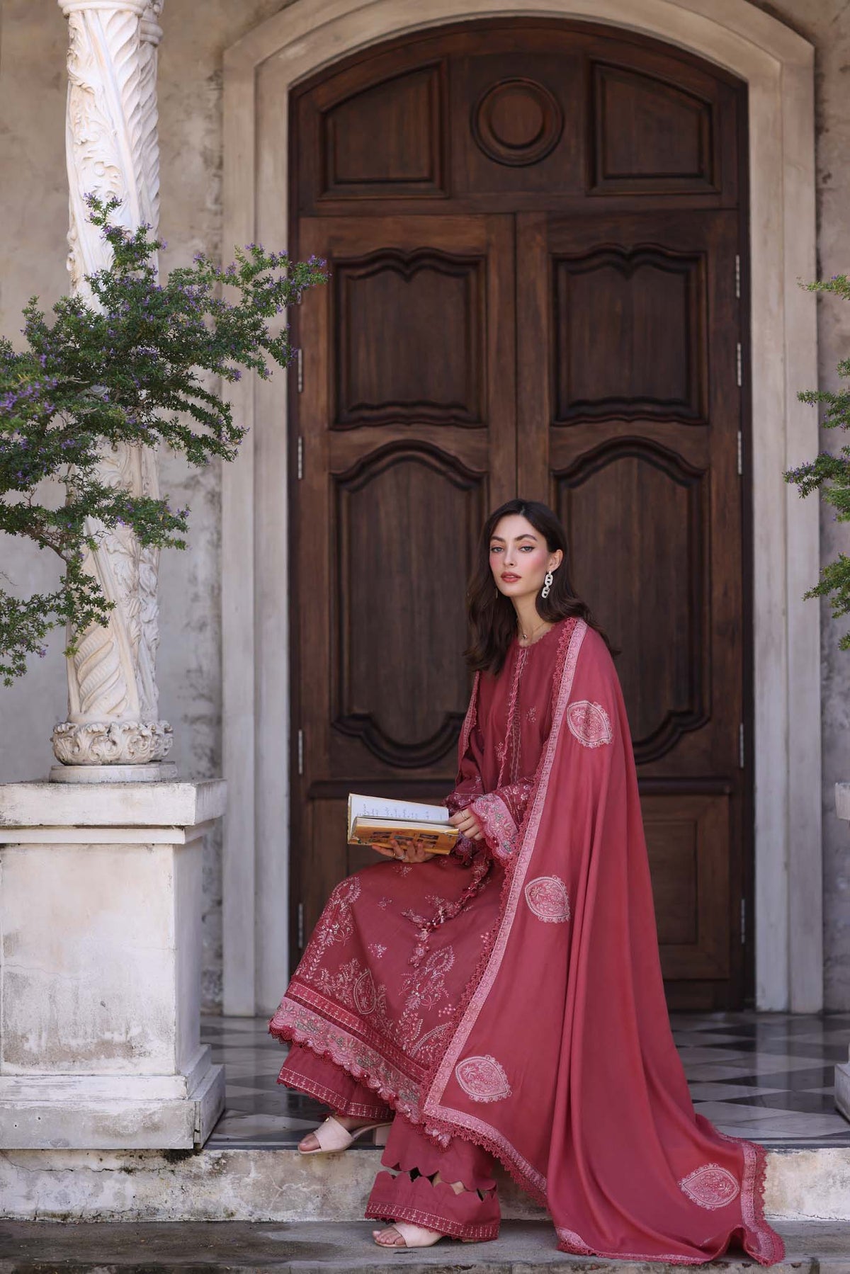 Noor by Saadia Asad | Winter Pashmina 25 | Sienna