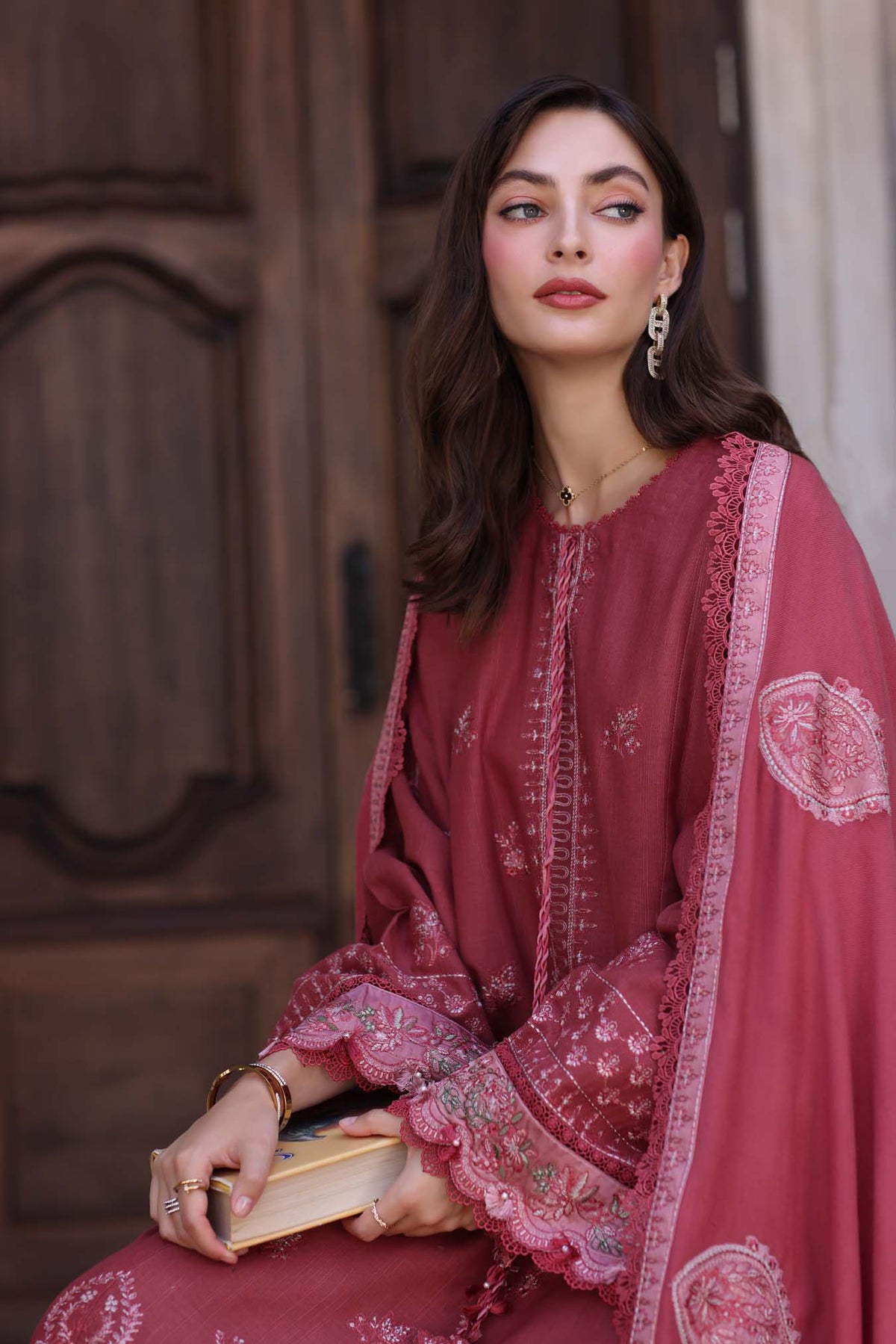Noor by Saadia Asad | Winter Pashmina 25 | Sienna