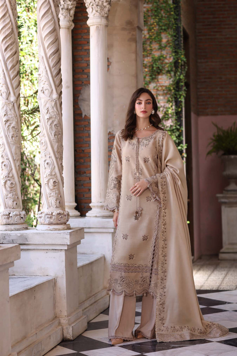 Caramel Mist – authentic Pakistani dress from the Noor by Saadia Asad Winter Pashmina 25 collection for women in the UK