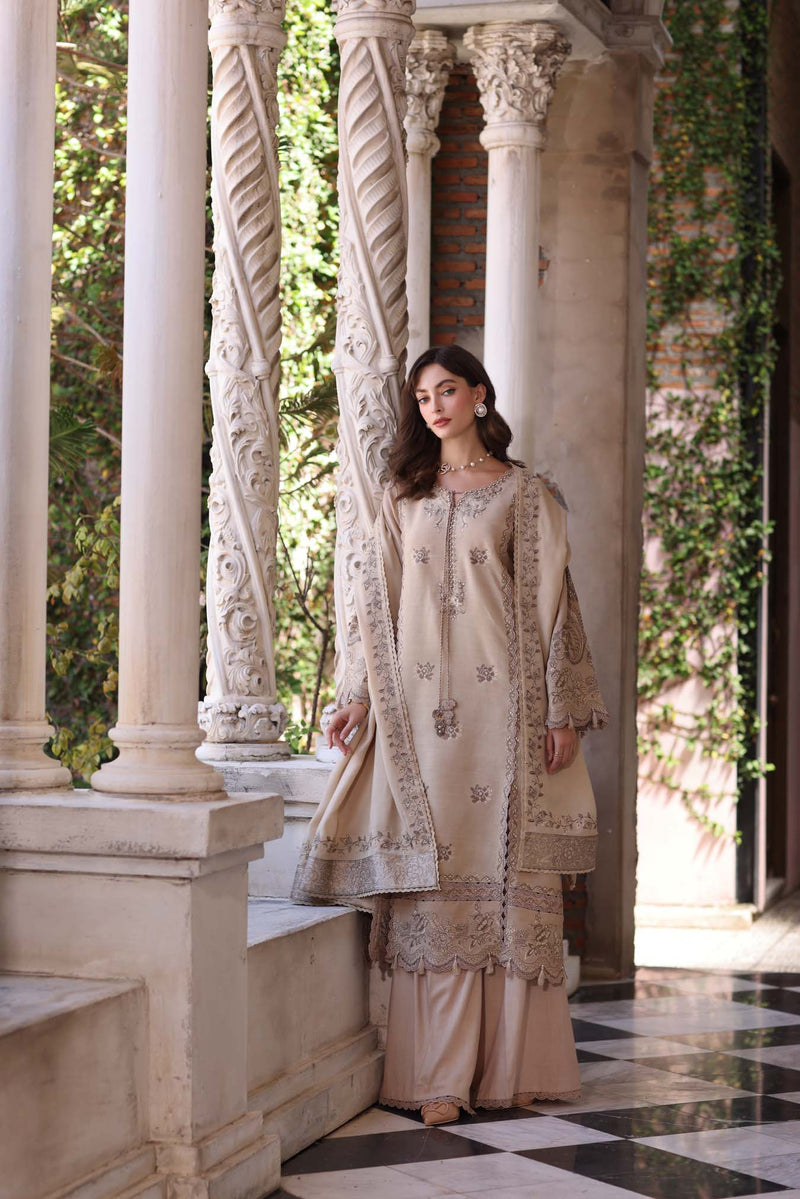 Noor by Saadia Asad | Winter Pashmina 25 | Caramel Mist