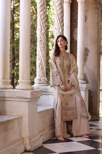 Noor by Saadia Asad | Winter Pashmina 25 | Caramel Mist