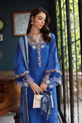 Noor by Saadia Asad | Eid Luxury Schiffli Laserkari 25 | D4- Ink Blue by Noor by Saadia Asad - Designer Dress - Type: Ladies Clothes - Available at Libayah - 100% Original