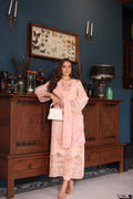 Noor by Saadia Asad | Eid Luxury Schiffli Laserkari 25 | D6- Peach by Noor by Saadia Asad - Designer Dress - Type: Ladies Clothes - Available at Libayah - 100% Original