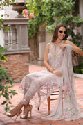Noor by Saadia Asad | Eid Luxury Schiffli Laserkari 25 | D11- Mink by Noor by Saadia Asad - Designer Dress - Type: Ladies Clothes - Available at Libayah - 100% Original