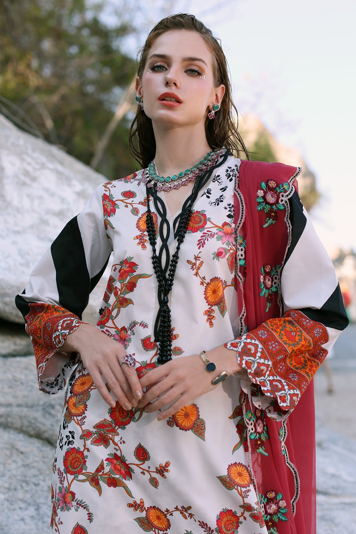 Charizma | Lawn Collection 24 | PM4-27 by Charizma - Designer Dress - Type: Casuals - Available at Libayah - 100% Original
