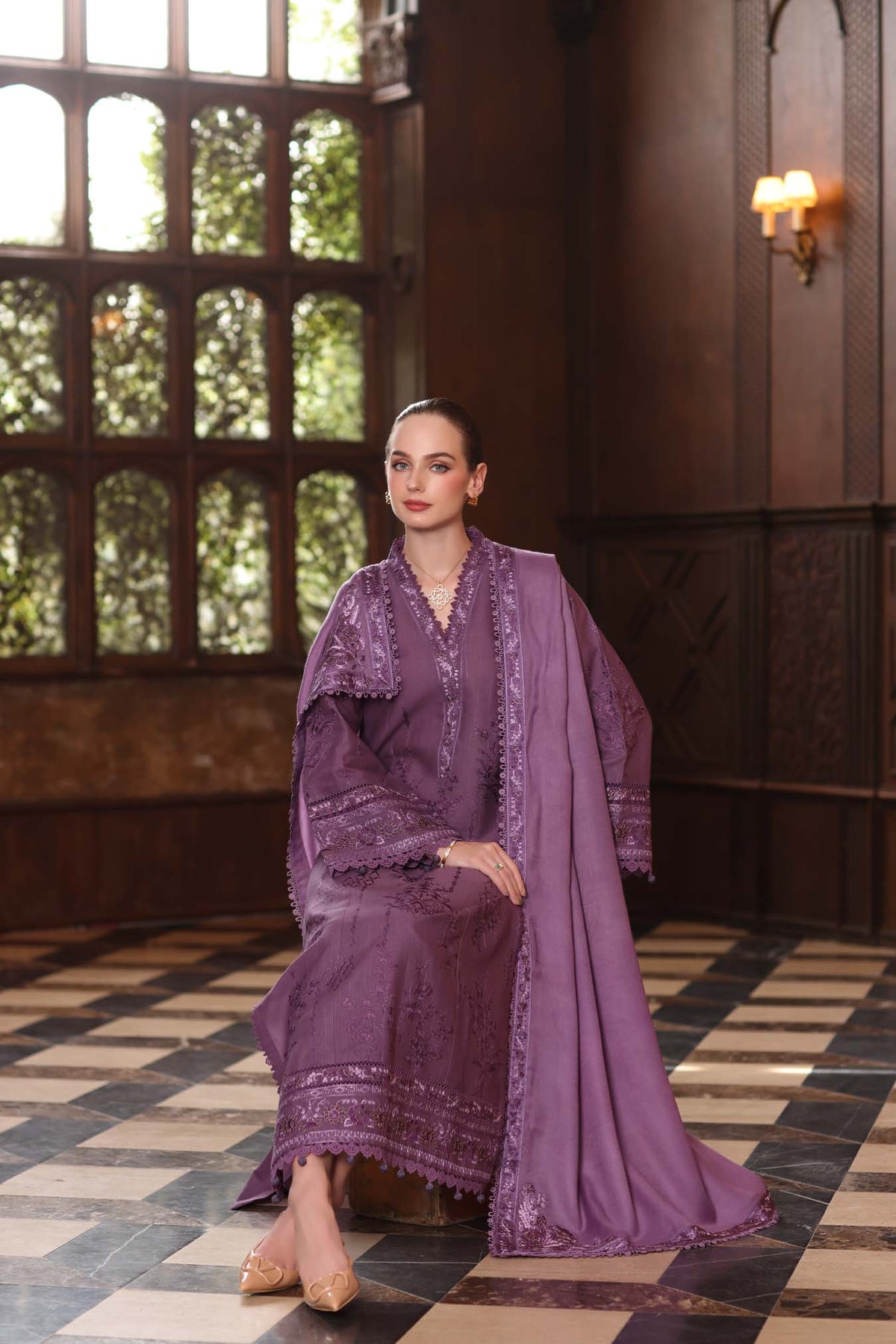 Noor by Saadia Asad | Winter Pashmina 25 | Serenity