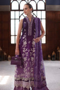 Noor by Saadia Asad | Eid Luxury Schiffli Laserkari 25 | D9- Purple by Noor by Saadia Asad - Designer Dress - Type: Ladies Clothes - Available at Libayah - 100% Original