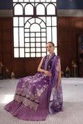 Noor by Saadia Asad | Eid Luxury Schiffli Laserkari 25 | D9- Purple by Noor by Saadia Asad - Designer Dress - Type: Ladies Clothes - Available at Libayah - 100% Original
