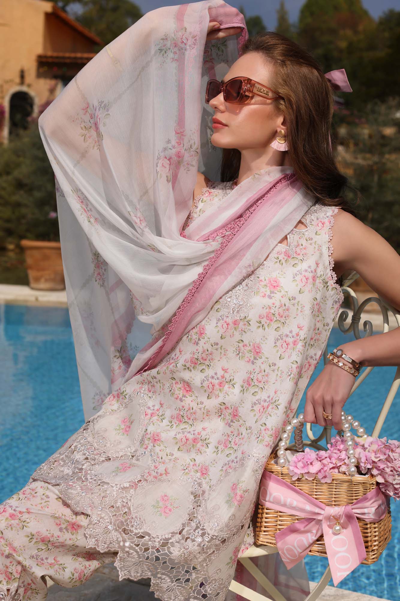 Noor by Saadia Asad | Luxe Chikankari 25 | D7-A by Noor by Saadia Asad - Designer Dress - Type: Ladies Clothes - Available at Libayah - 100% Original