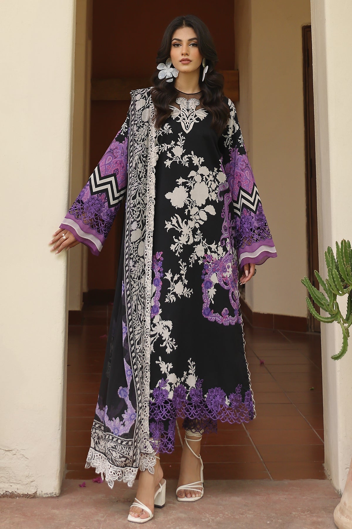 Charizma | Lawn Collection 24 | AS4-46 by Charizma - Designer Dress - Type: Casuals - Available at Libayah - 100% Original