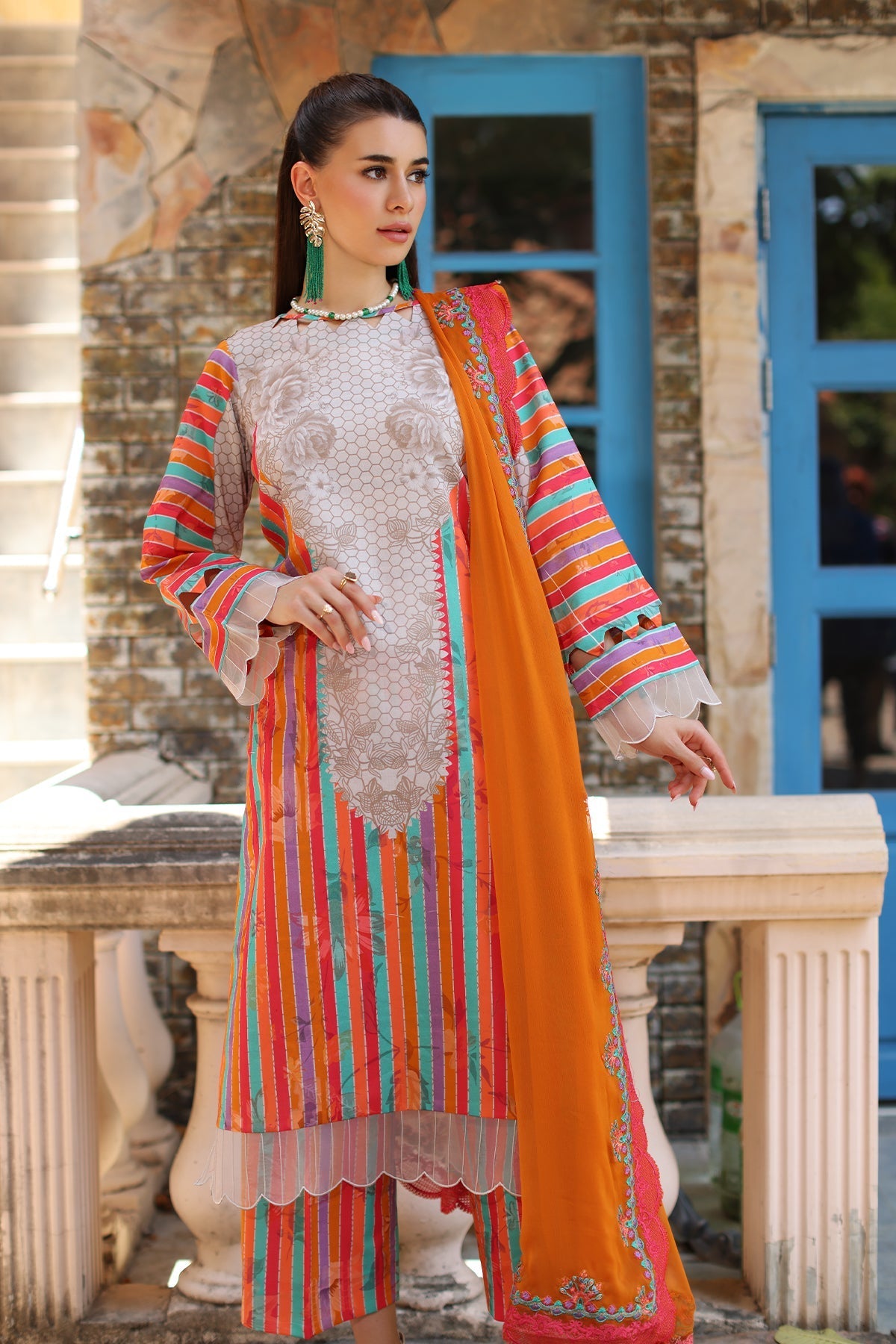 Charizma | Lawn Collection 24 | AS4-25 by Charizma - Designer Dress - Type: Casuals - Available at Libayah - 100% Original