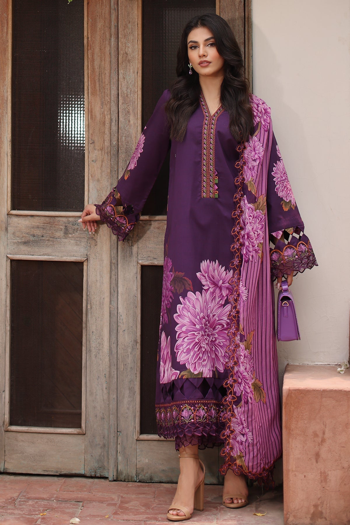 Charizma | Lawn Collection 24 | AS4-44 by Charizma - Designer Dress - Type: Casuals - Available at Libayah - 100% Original