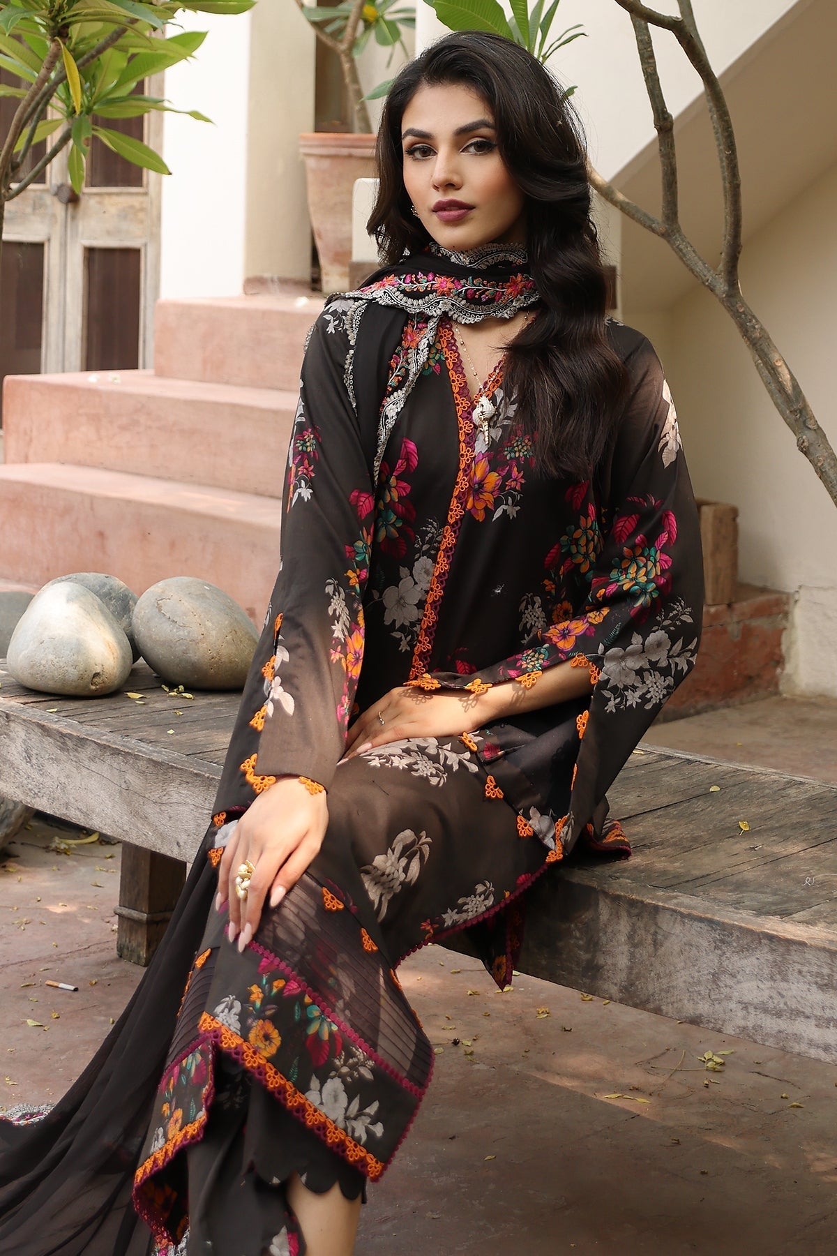 Charizma | Lawn Collection 24 | AS4-41 by Charizma - Designer Dress - Type: Casuals - Available at Libayah - 100% Original