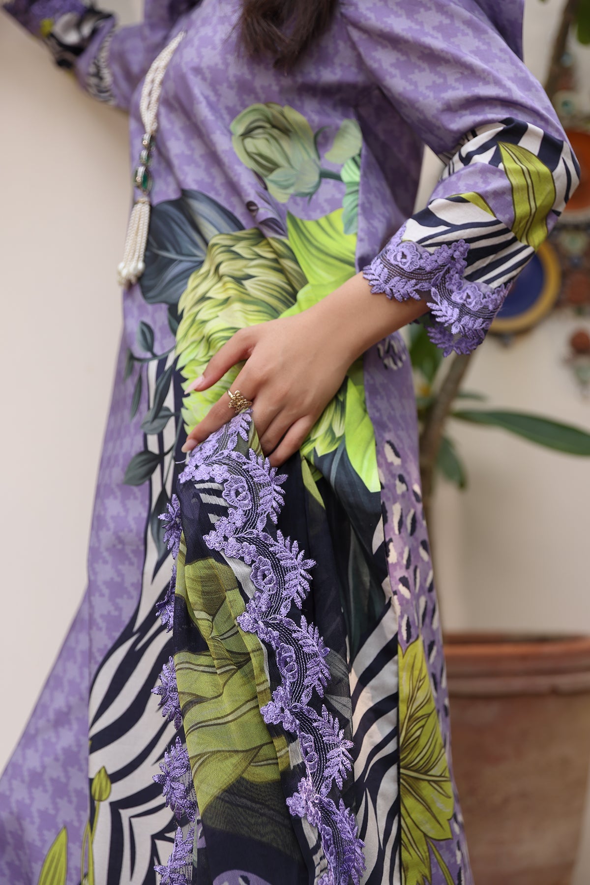 Charizma | Lawn Collection 24 | AS4-34 by Charizma - Designer Dress - Type: Casuals - Available at Libayah - 100% Original