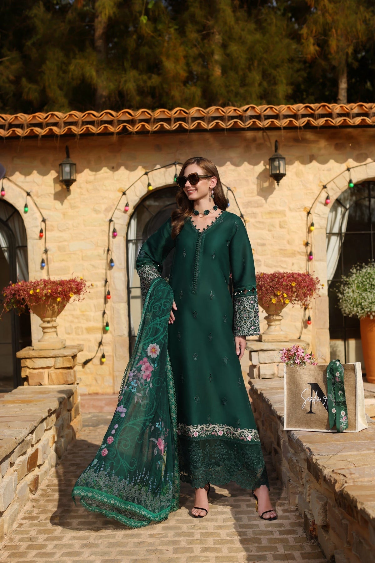 Noor by Saadia Asad | Luxe Chikankari 25 | D1-A by Noor by Saadia Asad - Designer Dress - Type: Ladies Clothes - Available at Libayah - 100% Original
