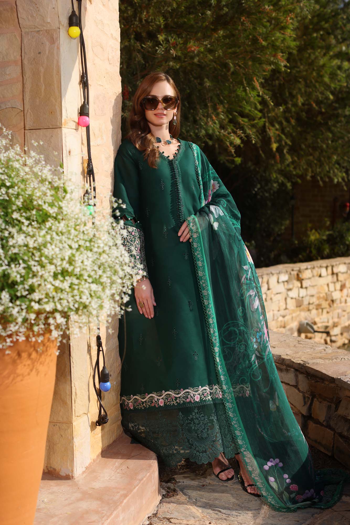 Noor by Saadia Asad | Luxe Chikankari 25 | D1-A by Noor by Saadia Asad - Designer Dress - Type: Ladies Clothes - Available at Libayah - 100% Original