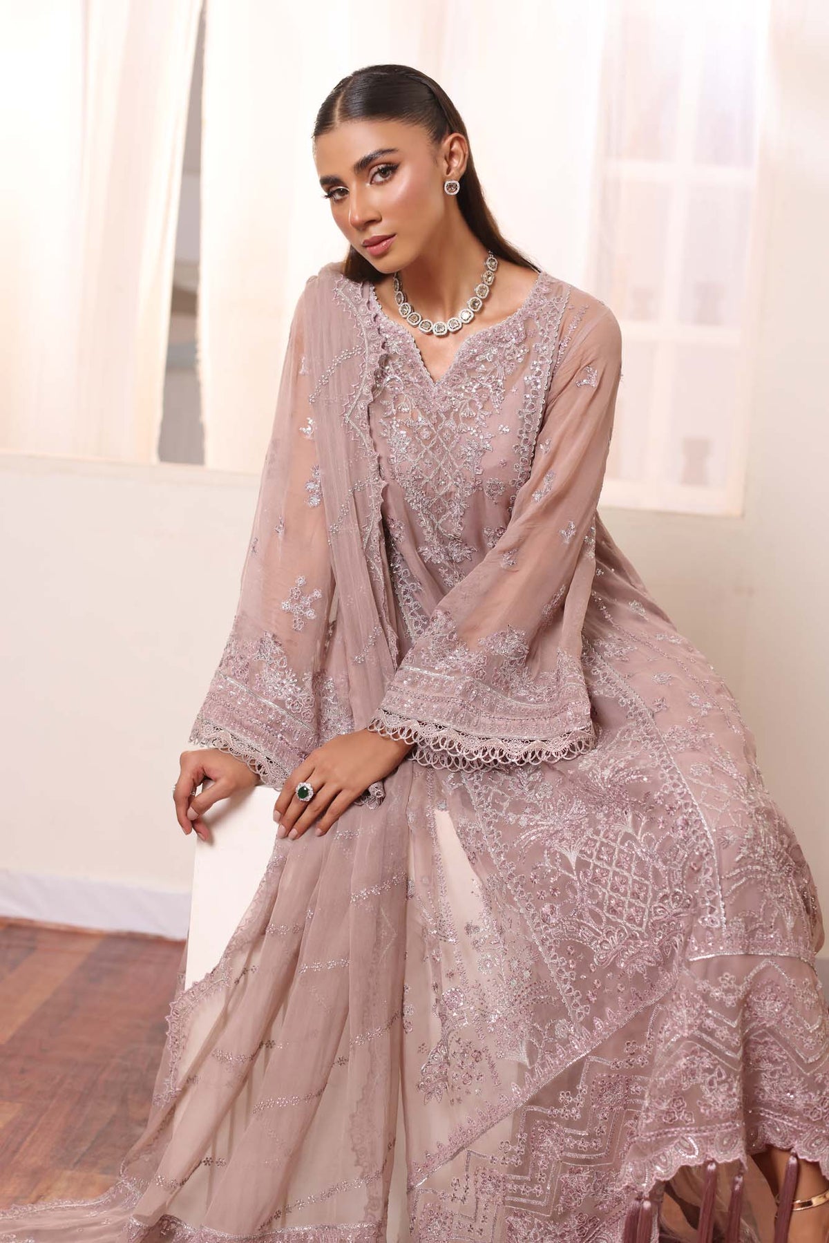 Noor by Saadia Asad | Noor Chiffon De Luxe | D7 by Noor by Saadia Asad - Designer Dress - Type: Formal - Available at Libayah - 100% Original