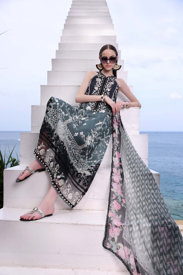 Noor by Saadia Asad | Luxe Printkari | D2-B - Designer Dress - Type : Ladies Clothes - Available at Libayah - 100% Original