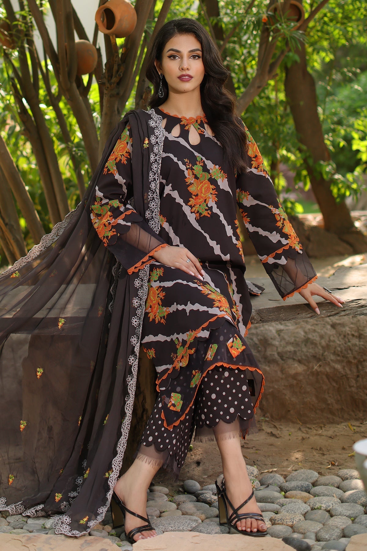 Charizma | Lawn Collection 24 | AS4-42 by Charizma - Designer Dress - Type: Casuals - Available at Libayah - 100% Original