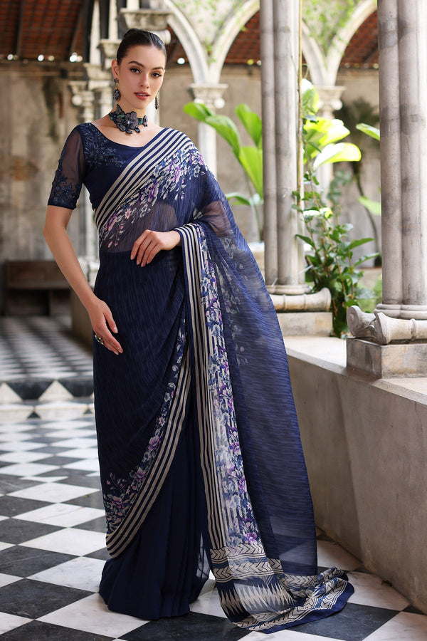 Chinyere | Formal Wedding Exclusive | DESERT ROSE S SARI (AA5355) by Chinyere - Designer Dress - Type: Ladies Clothes - Available at Libayah - 100% Original