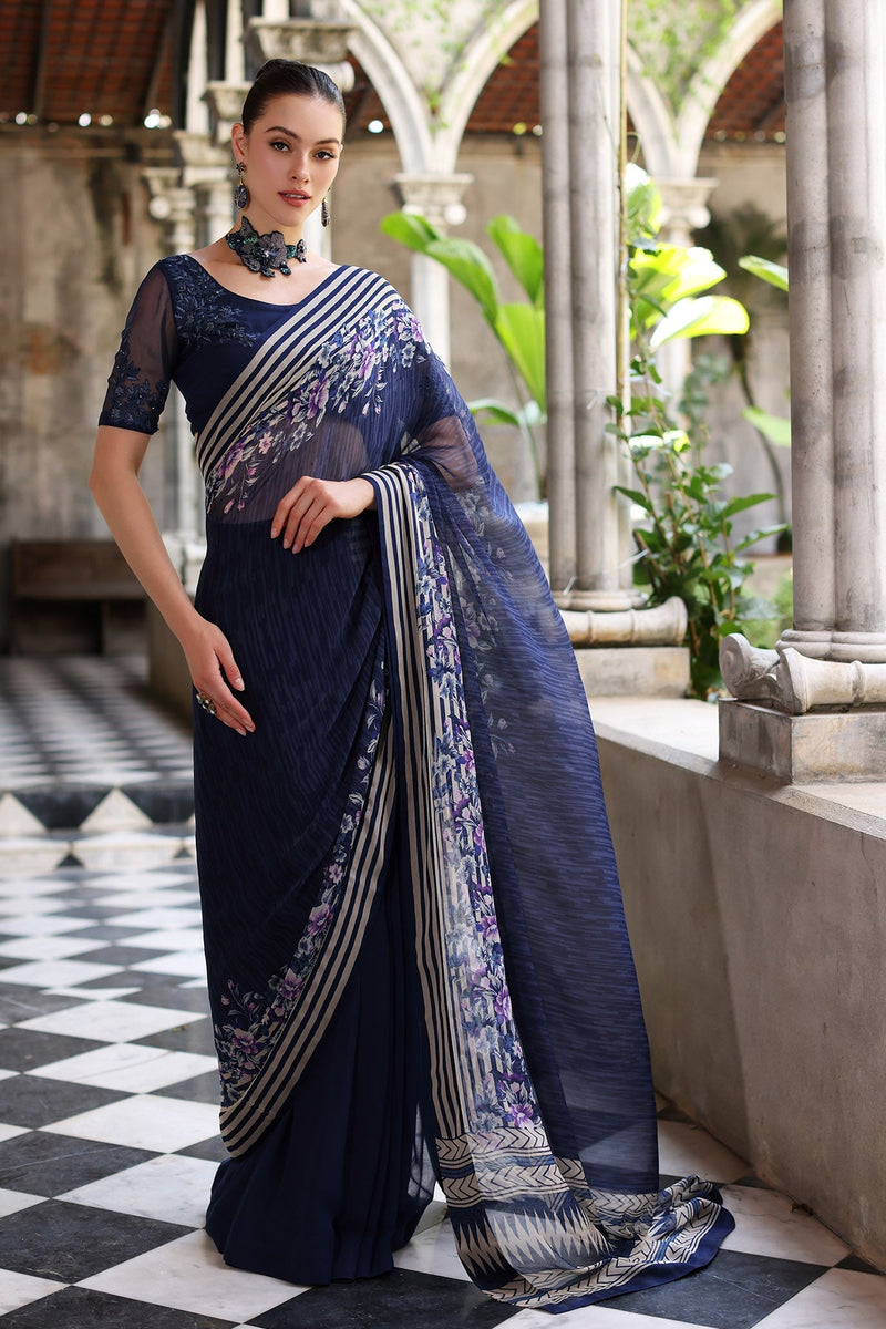 Chinyere | Formal Wedding Exclusive | DESERT ROSE S SARI (AA5355) by Chinyere - Designer Dress - Type: Ladies Clothes - Available at Libayah - 100% Original