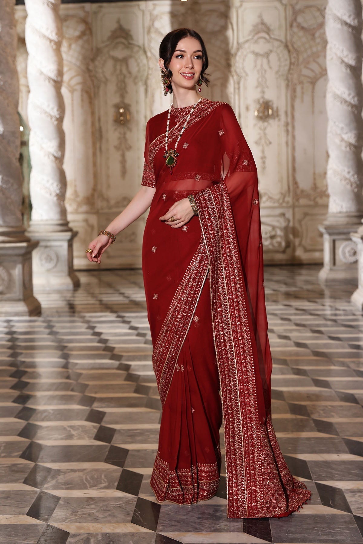 Chinyere | Formal Wedding Exclusive | SOHA B SARI (AA5343) by Chinyere - Designer Dress - Type: Ladies Clothes - Available at Libayah - 100% Original