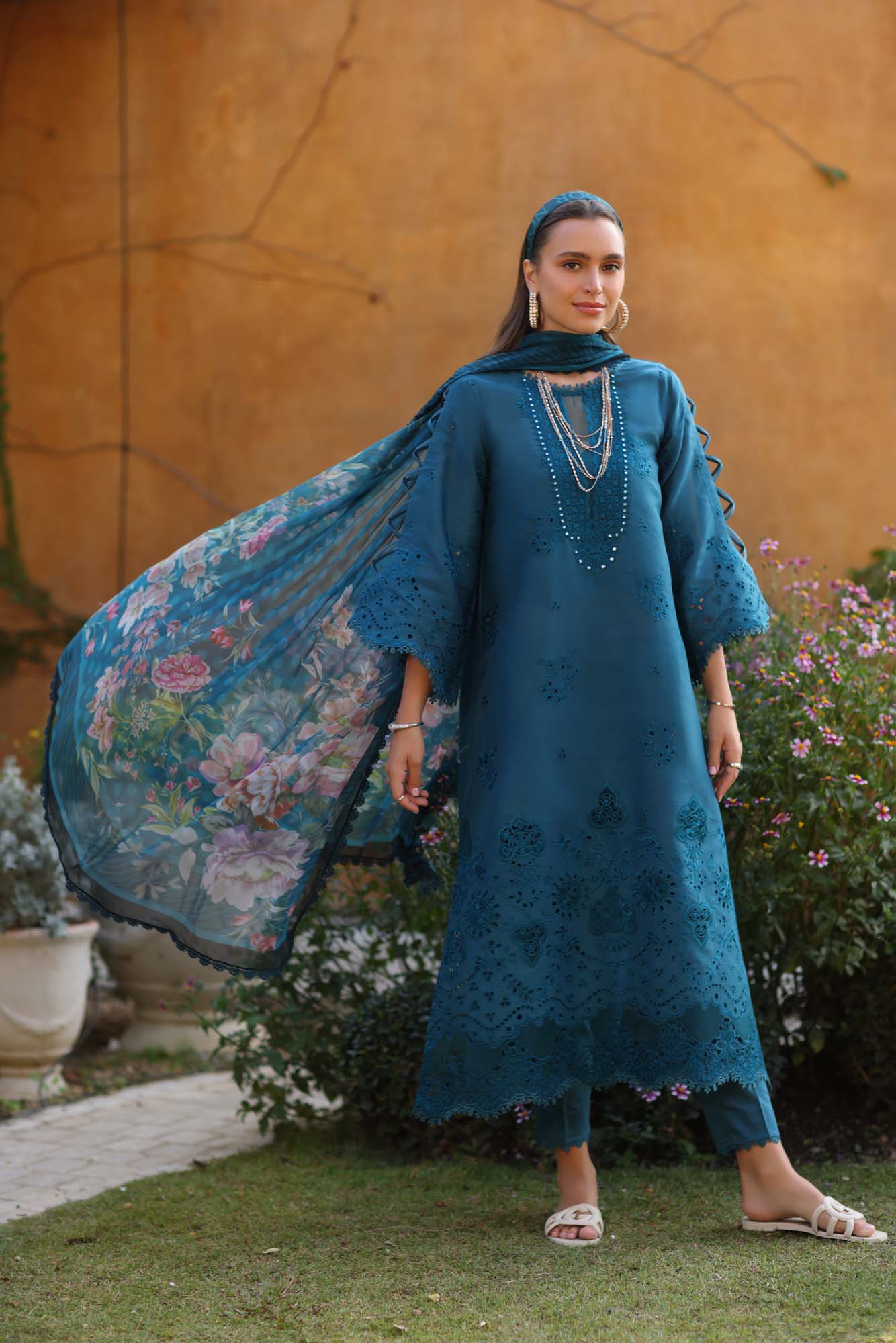Noor by Saadia Asad | Luxe Chikankari 25 | D8-B by Noor by Saadia Asad - Designer Dress - Type: Ladies Clothes - Available at Libayah - 100% Original