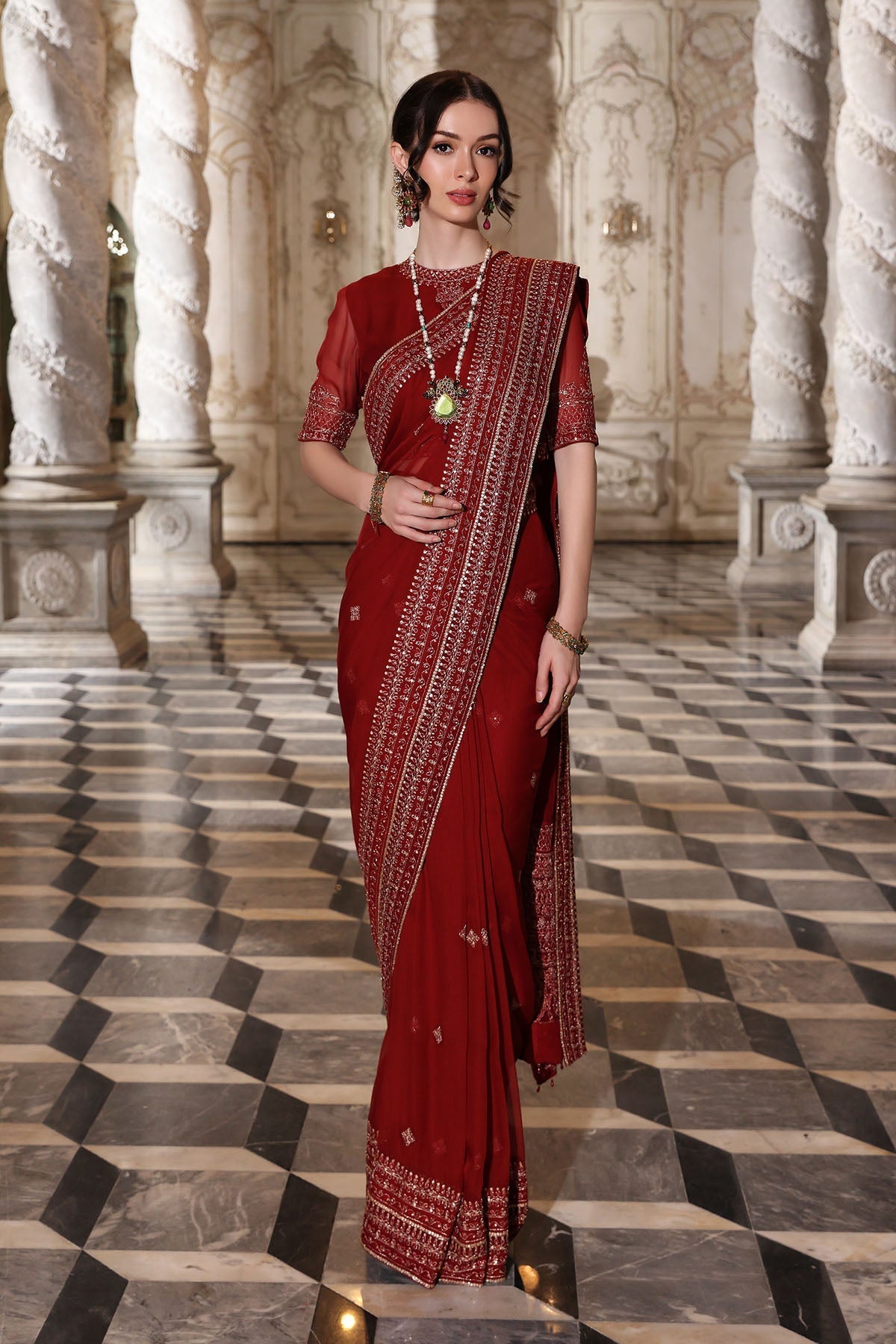 Chinyere | Formal Wedding Exclusive | SOHA B SARI (AA5343) by Chinyere - Designer Dress - Type: Ladies Clothes - Available at Libayah - 100% Original