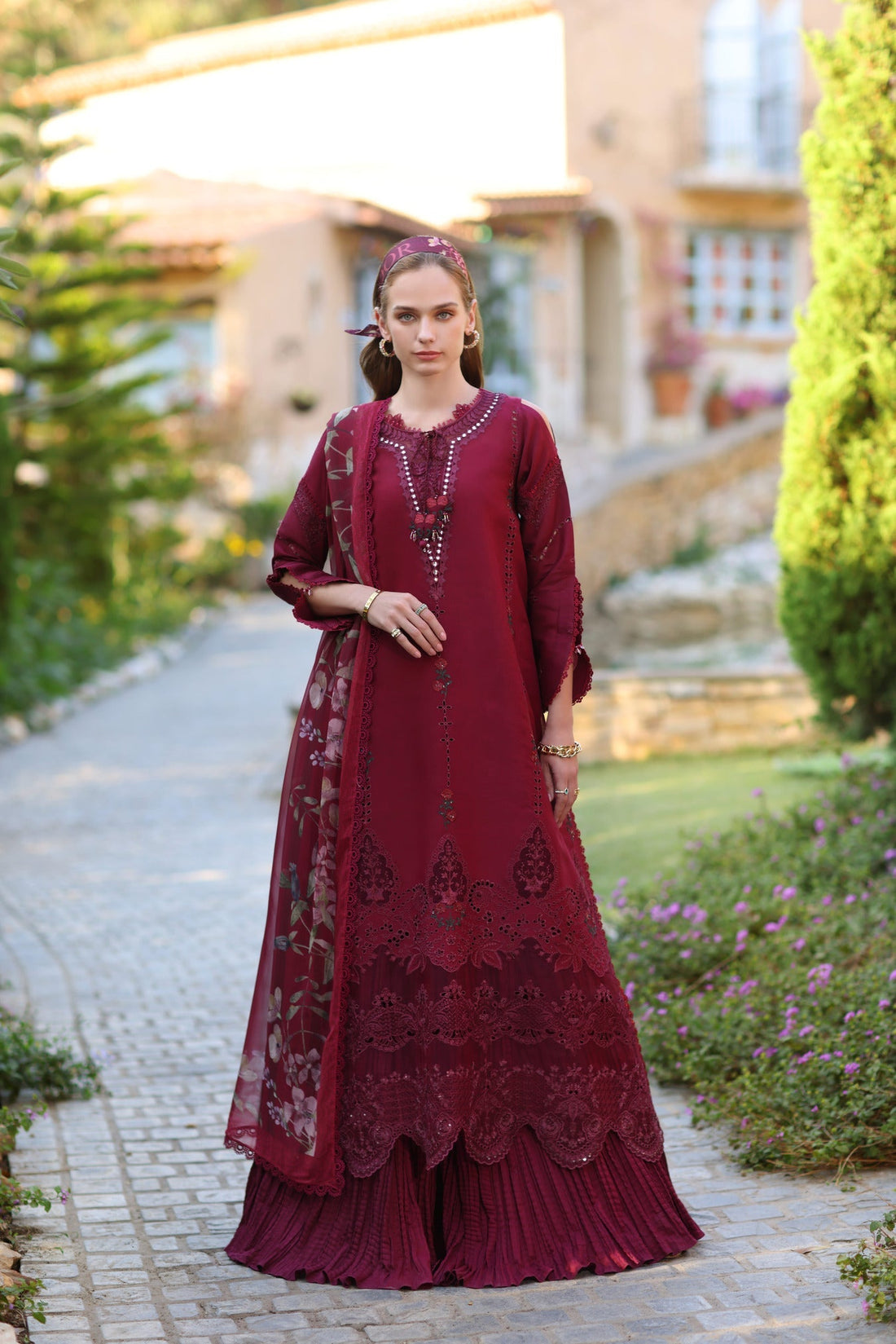 Noor by Saadia Asad | Luxe Chikankari 25 | D6-A by Noor by Saadia Asad - Designer Dress - Type: Ladies Clothes - Available at Libayah - 100% Original