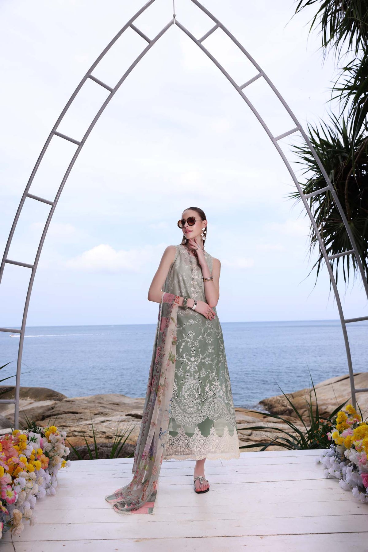 Noor by Saadia Asad | Luxe Printkari | D1-A - Designer Dress - Type : Ladies Clothes - Available at Libayah - 100% Original