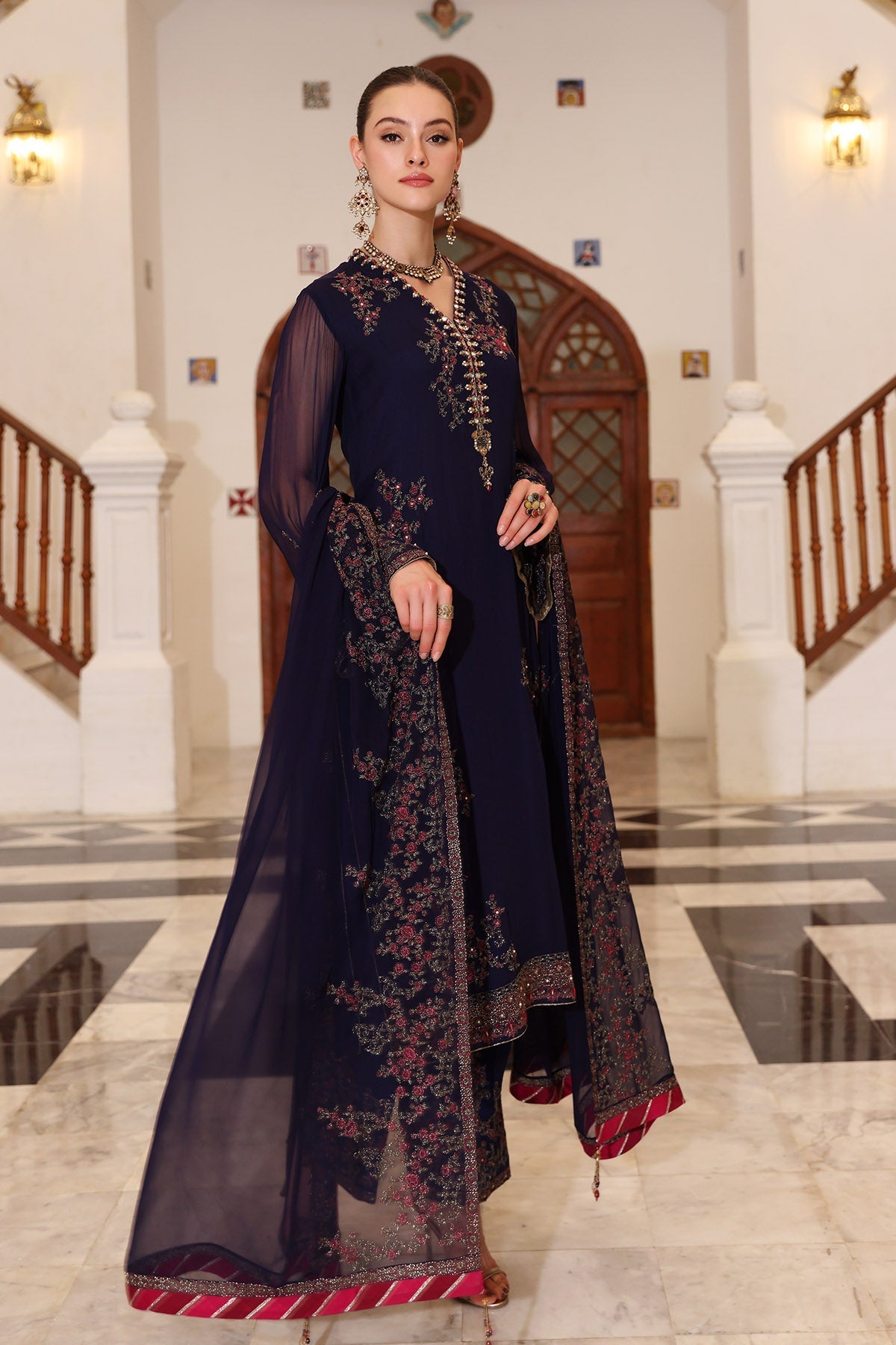 Chinyere | Formal Wedding Exclusive | INDIGO BUNCH (AA5260) by Chinyere - Designer Dress - Type: Ladies Clothes - Available at Libayah - 100% Original