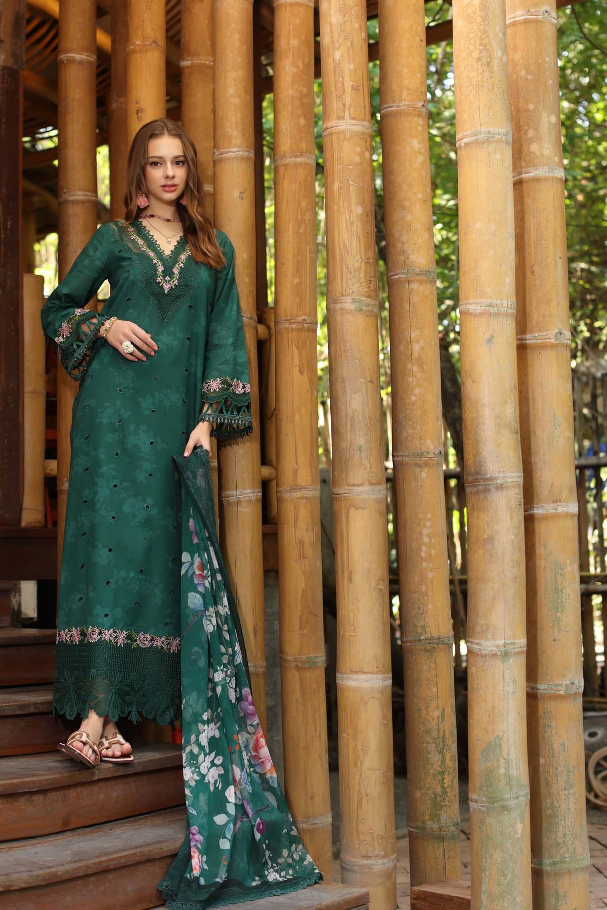 Noor by Saadia Asad | Eid Luxe Printedkari | D9-B by Noor by Saadia Asad - Designer Dress - Type: Ladies Clothes - Available at Libayah - 100% Original