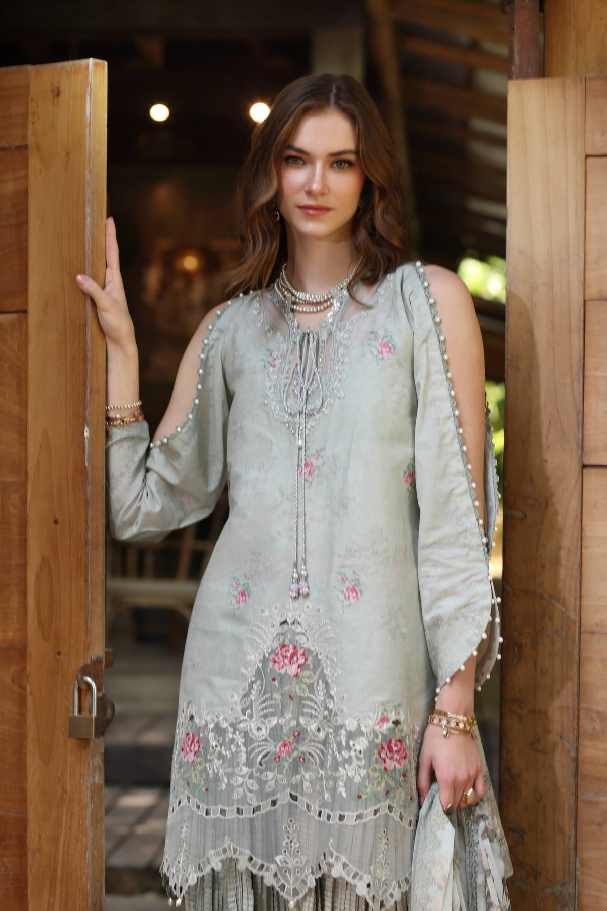 Noor by Saadia Asad | Eid Luxe Printedkari | D2-A by Noor by Saadia Asad - Designer Dress - Type: Ladies Clothes - Available at Libayah - 100% Original