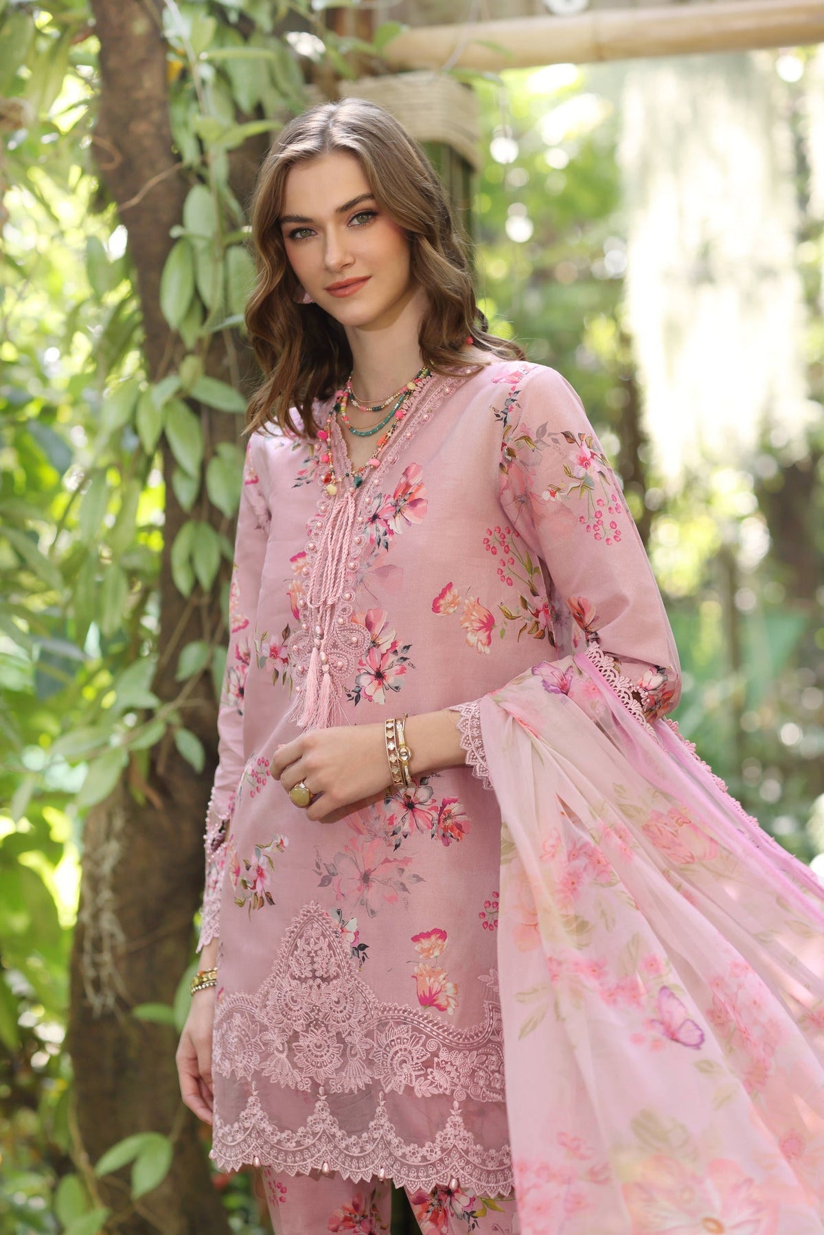 Noor by Saadia Asad | Eid Luxe Printedkari | D8-A by Noor by Saadia Asad - Designer Dress - Type: Ladies Clothes - Available at Libayah - 100% Original