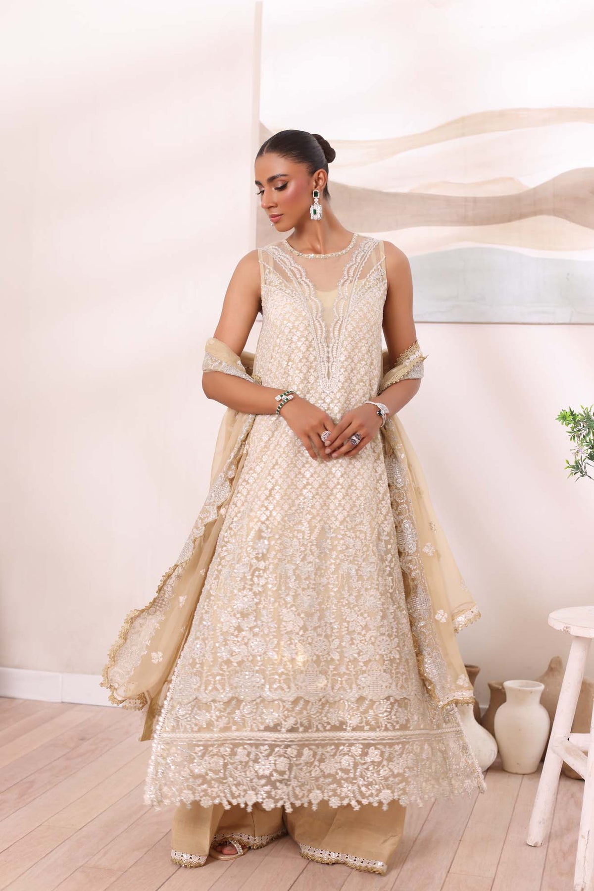 Noor by Saadia Asad | Noor Chiffon De Luxe | D1 by Noor by Saadia Asad - Designer Dress - Type: Formal - Available at Libayah - 100% Original