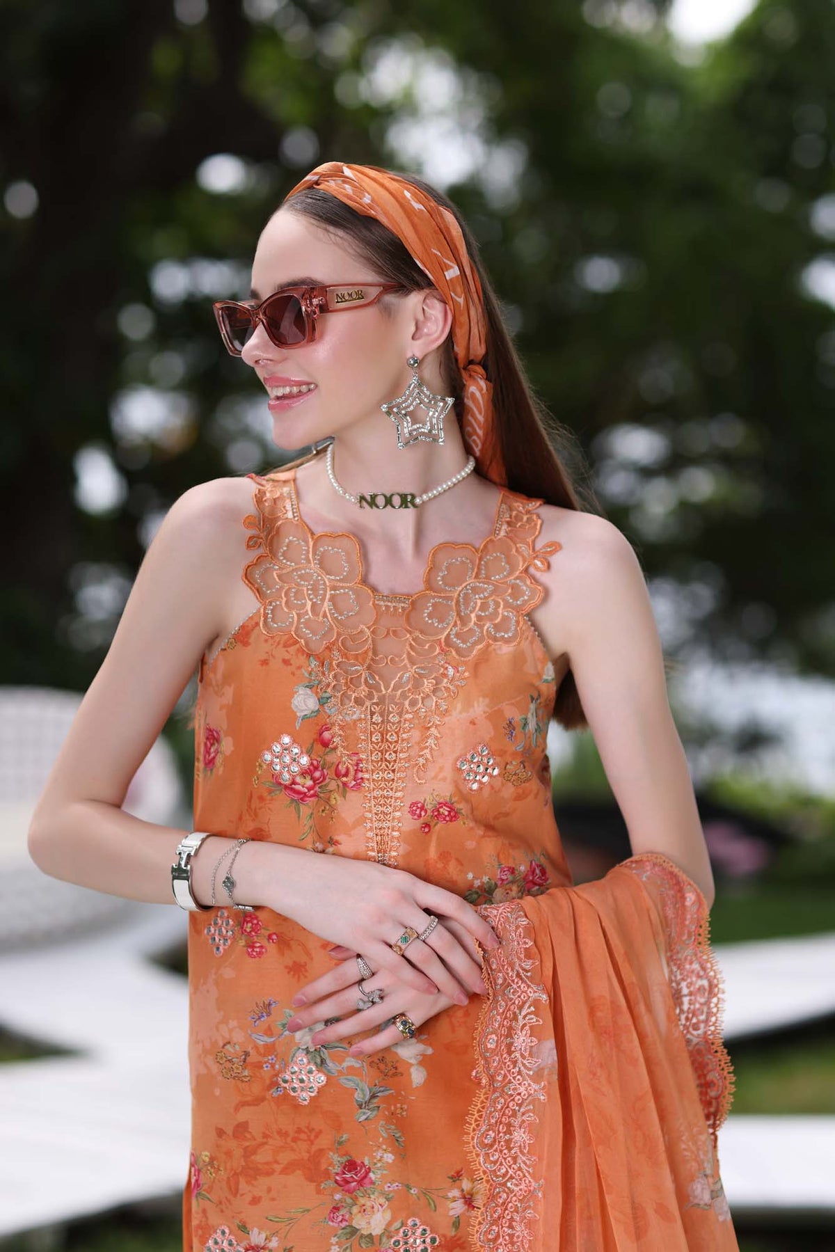 Noor by Saadia Asad | Luxe Printkari | D4-A - Designer Dress - Type : Ladies Clothes - Available at Libayah - 100% Original