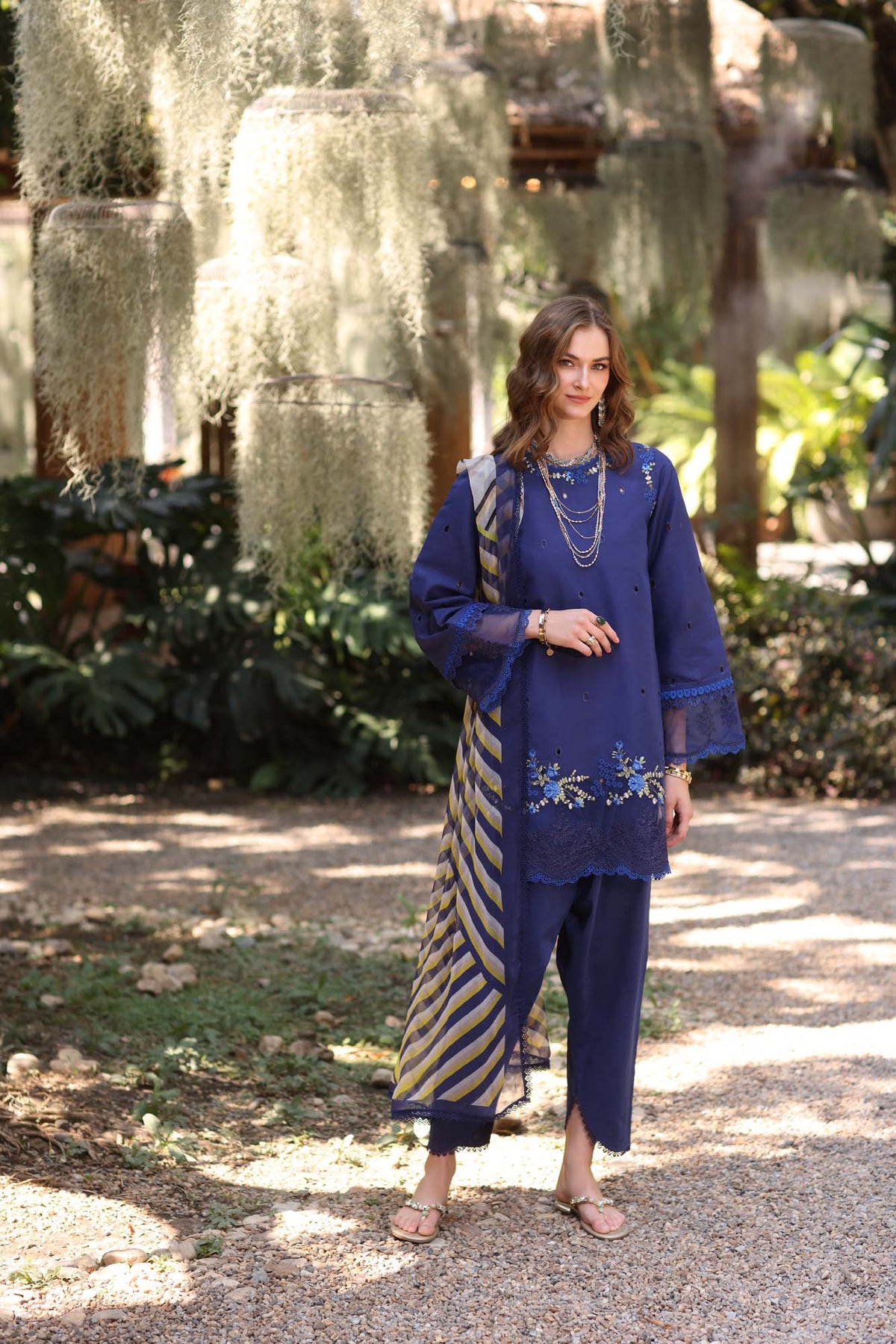 Noor by Saadia Asad | Eid Luxe Printedkari | D3-A by Noor by Saadia Asad - Designer Dress - Type: Ladies Clothes - Available at Libayah - 100% Original