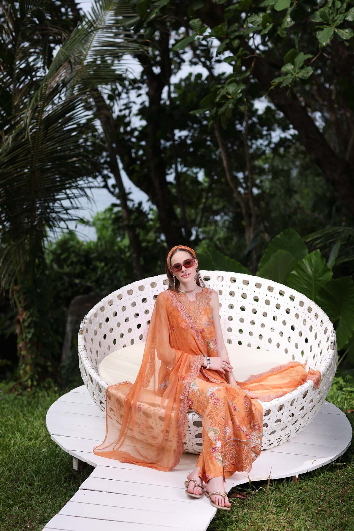 Noor by Saadia Asad | Luxe Printkari | D4-A - Designer Dress - Type : Ladies Clothes - Available at Libayah - 100% Original