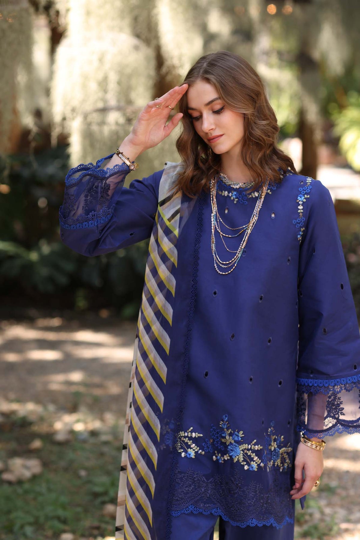 Noor by Saadia Asad | Eid Luxe Printedkari | D3-A by Noor by Saadia Asad - Designer Dress - Type: Ladies Clothes - Available at Libayah - 100% Original