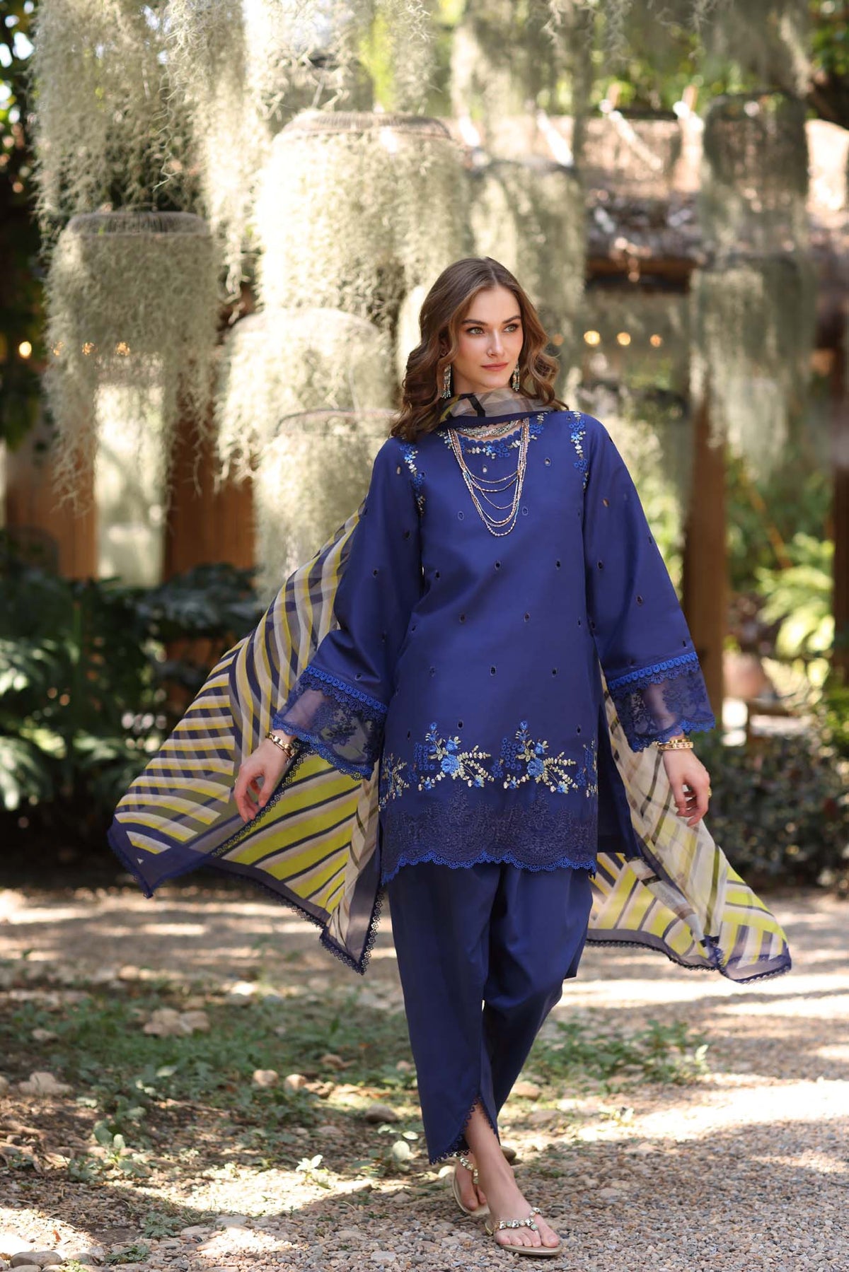 Noor by Saadia Asad | Eid Luxe Printedkari | D3-A by Noor by Saadia Asad - Designer Dress - Type: Ladies Clothes - Available at Libayah - 100% Original