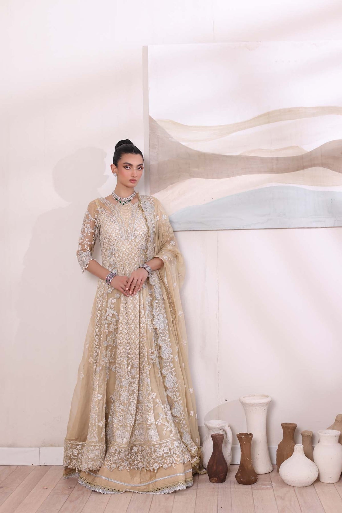 Noor by Saadia Asad | Noor Chiffon De Luxe | D1 by Noor by Saadia Asad - Designer Dress - Type: Formal - Available at Libayah - 100% Original