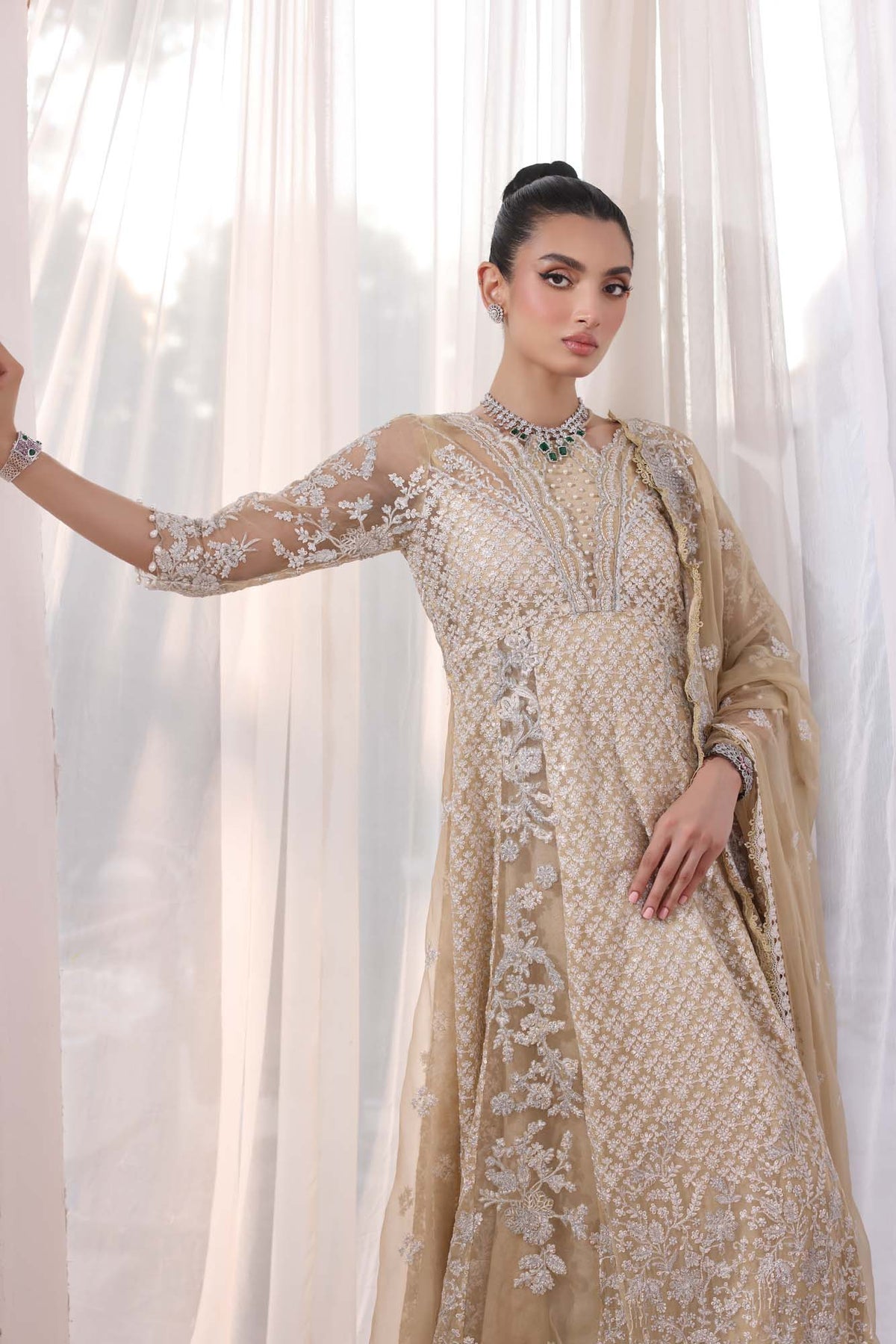 Noor by Saadia Asad | Noor Chiffon De Luxe | D1 by Noor by Saadia Asad - Designer Dress - Type: Formal - Available at Libayah - 100% Original